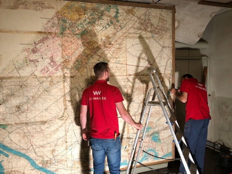Tactische regiokaart uit Museum Bescherming Bevolking gerestaureerd 